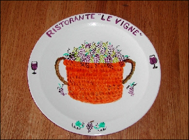Plate created in the Piatti di Buon Ricordo workshop (2002)