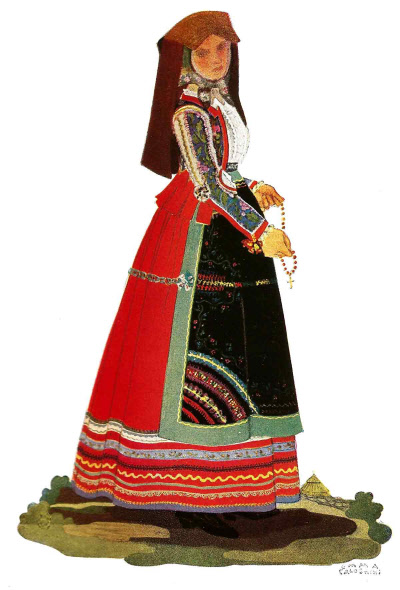 177 Costume di Gala di Samugheo - Gala Attire of Samugheo