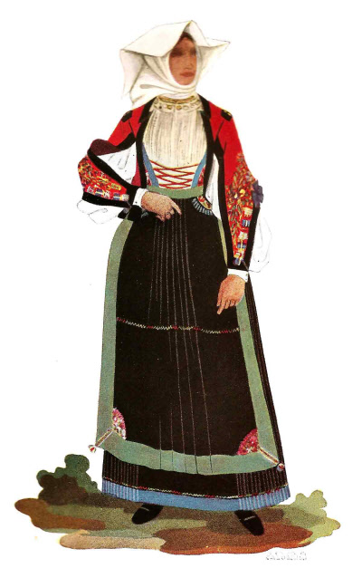 192 Popolana di Atzara in Costume Festivo - Country Woman from Atzara in Holiday Attire